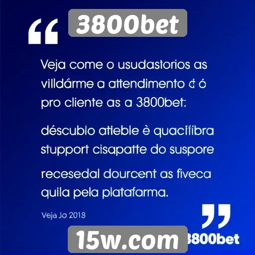 Feedback de usuários sobre o atendimento ao cliente do 3800bet