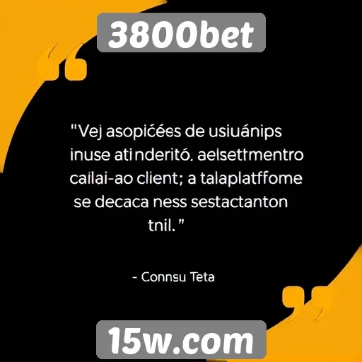 Opiniões de usuários sobre o atendimento ao cliente do 3800bet